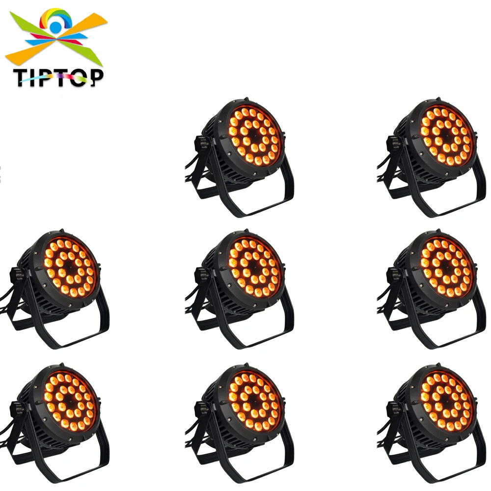 TIPTOP Podiumverlichting 200W Professioneel DJ-licht 24x18W Superheldere feestverlichting LED DMX-512 Waslicht voor kerkevenementen