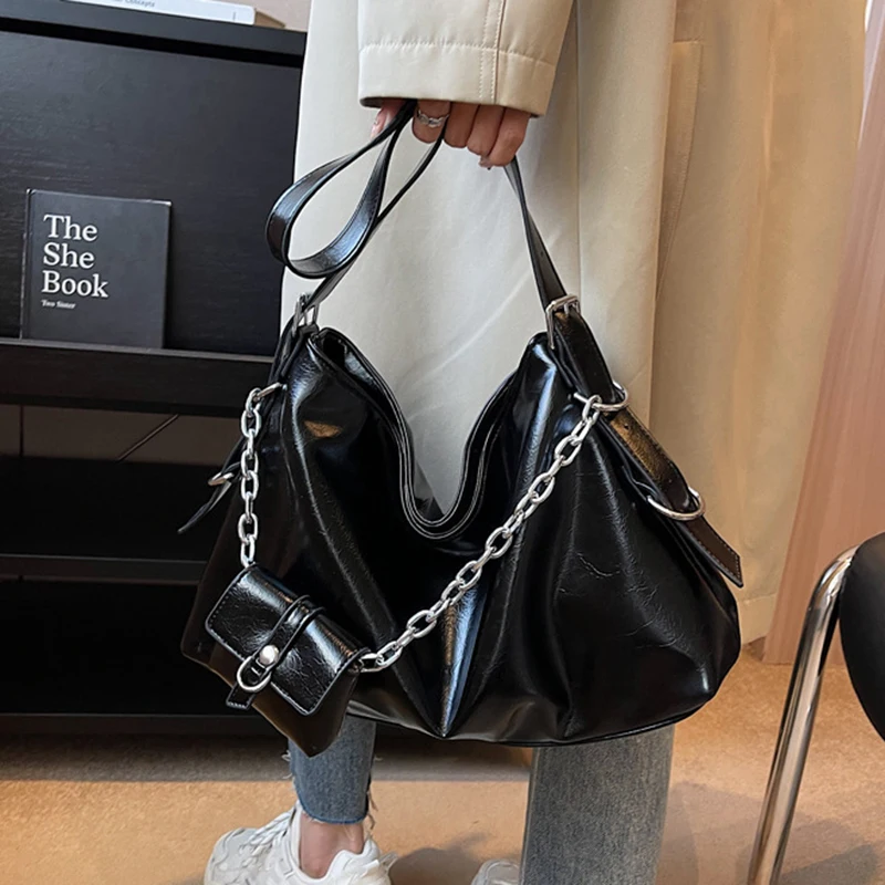 Popular Advanced Women's Underarm Bag, Trendy Simple Shoulder Bag, Fashionable Large Capacity Crossbody Bag