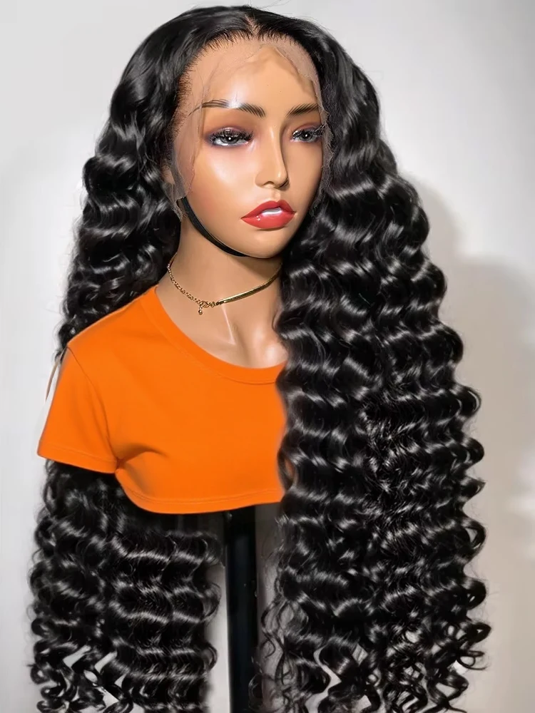 

40 Inch Loose Deep Wave Lace Frontal Wig 13x6 Hd Curly Human Hair Wigs 13x4 360 Water Wave Lace Front Wigs For Women 250 Density