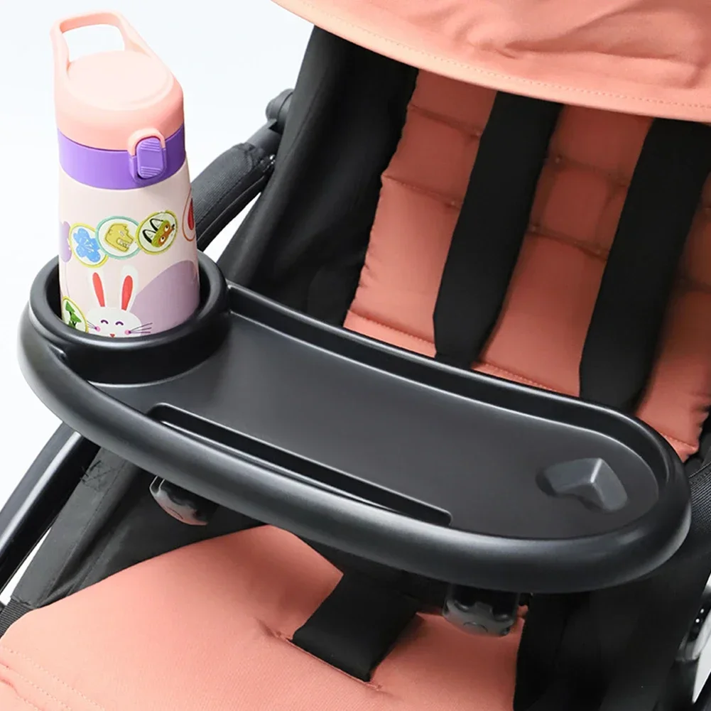 vvocci For Toddler Infant Cup Holder Baby Supplies Stroller Tray Armrest Dish Stroller Dinner Table TrayHolder Plate Accessories