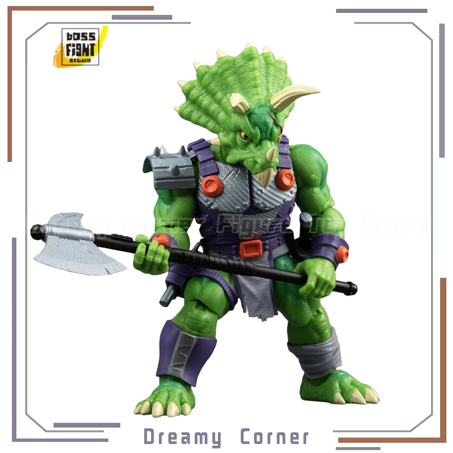 

【В наличии】Оригинальная фигурка Boss Fight Studio Saurozoic Warriors1 TRIAX SKIVER 1/12, игрушечная модель