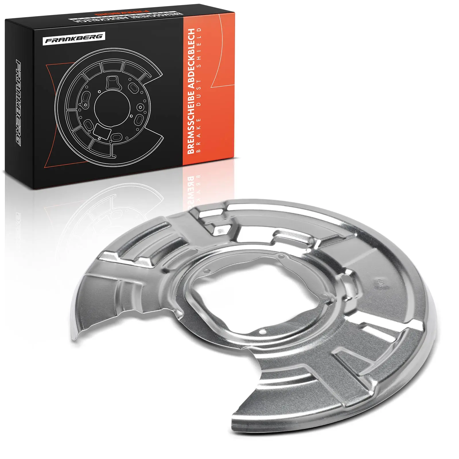 Frankberg 1x Anker plaatwerk Remschijf Achteras Rechts voor BMW F10 518d F11 518d F12 640 F13 650 34216778254