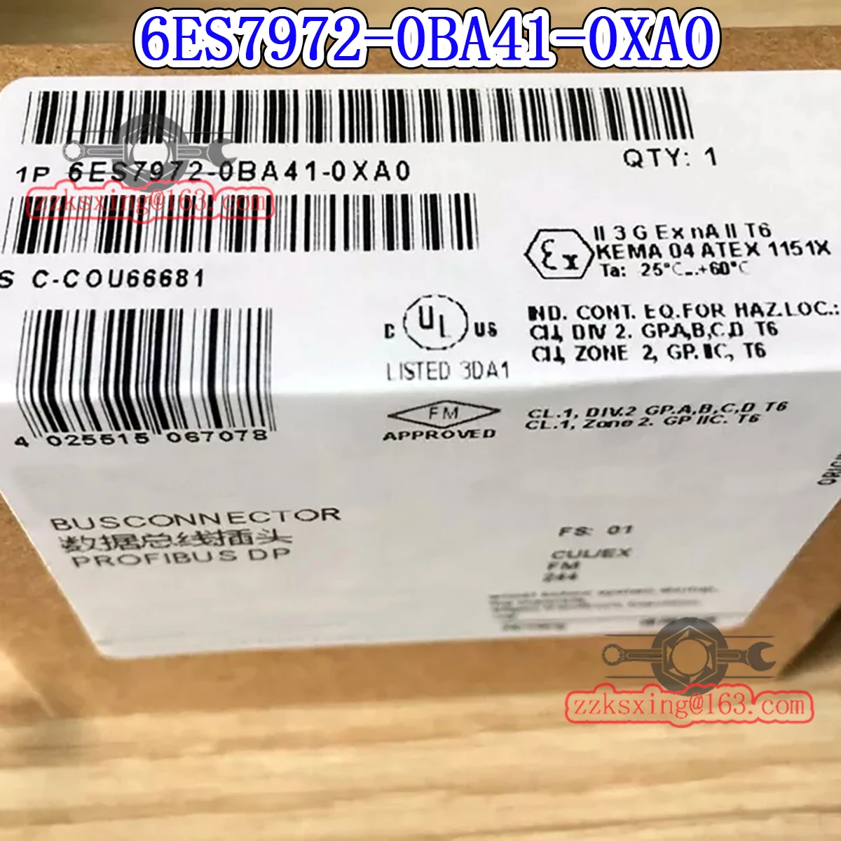 100%  New 6ES7972-0BA41-0XA0 Original DP Plug Connector