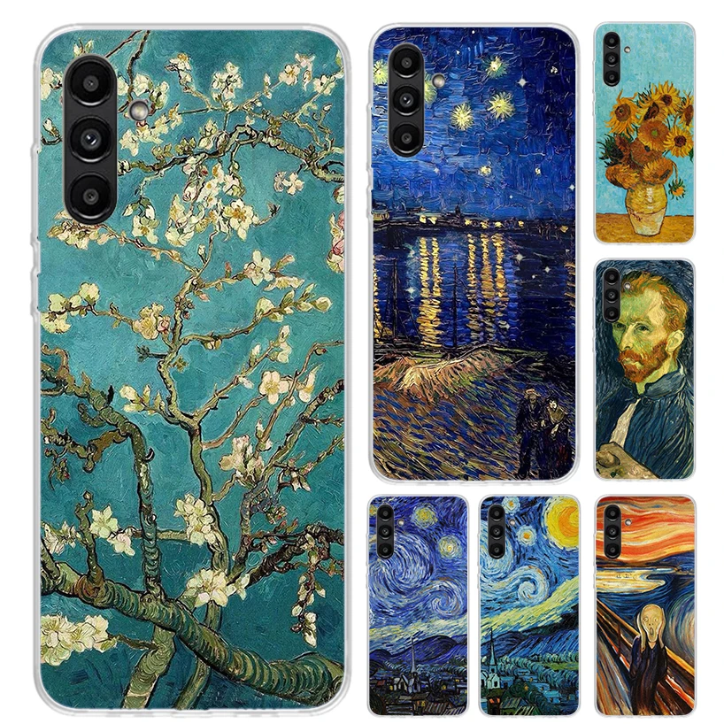 Van Gogh Oil Art Painting Phone Case for Samsung Galaxy A15 A25 A35 A55 A14 A24 A34 A13 A53 A12 A52S A23 A33 A24 A34 A03S A04S A