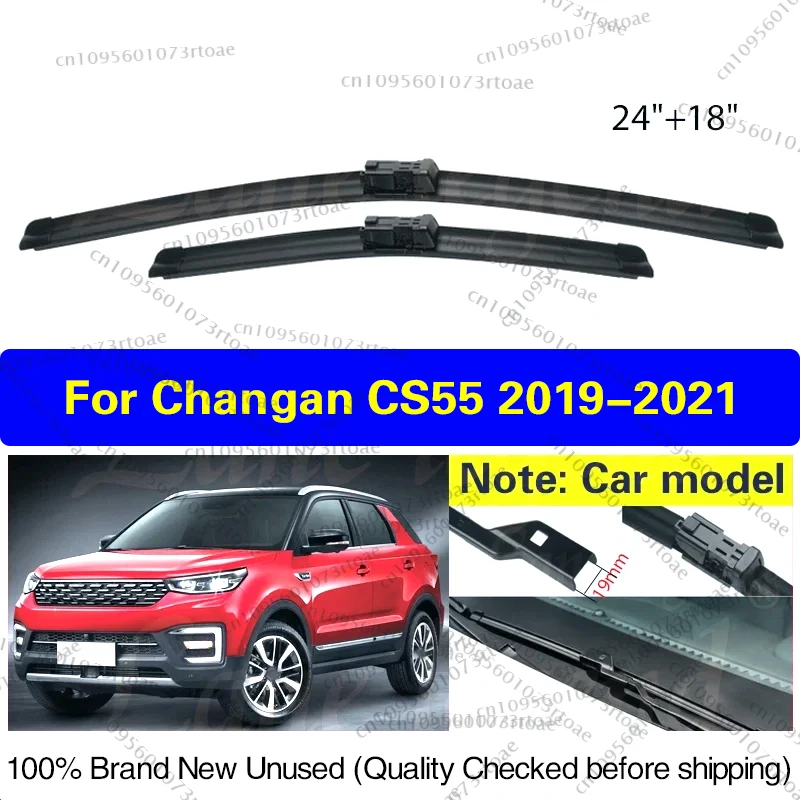 

For Changan CS55 2019 2020 2021 Car Windshield Windscreen Front Wiper Blades Clean Window High Quality 24"+18" Car Accessories