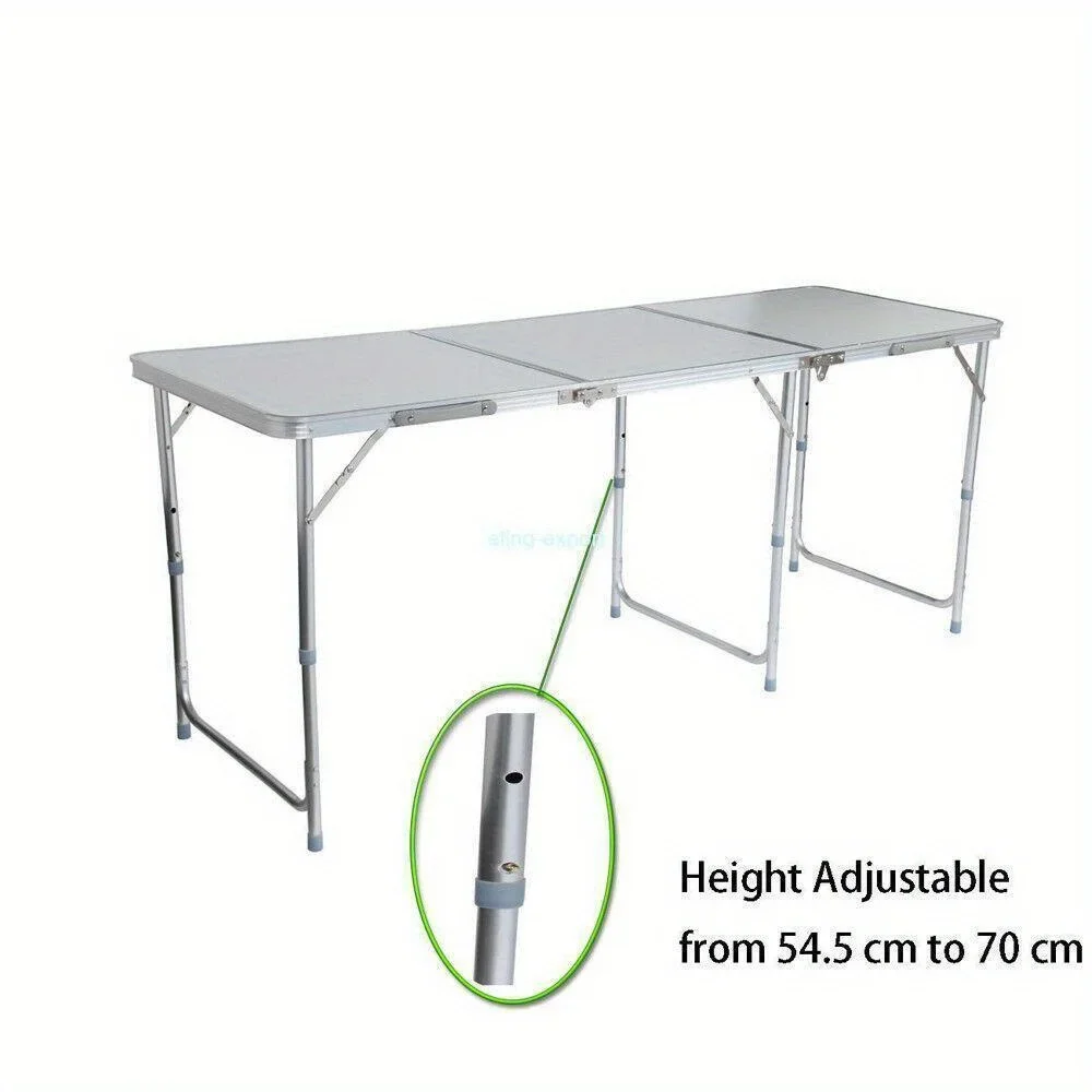 Portable Aluminum 6ft Folding Table In/Outdoor Picnic Party Dining Camping Table