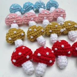 Knitting Wool Crochet Woven Color Mushroom Hair Accessories Children Hats Scarf Clothes Socks Cartoon DIY Decoration Accessories