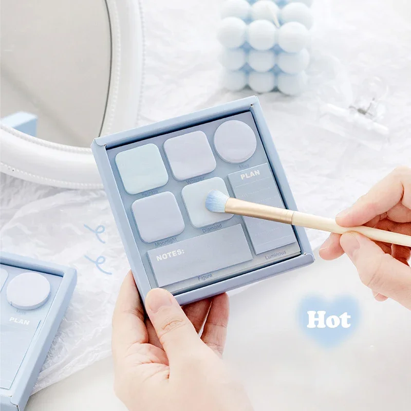 Décennie s-notes multiples TANMemo, Kawaii Morandi document Sticky Notes, Mini Note Paper, Journal License Notebook Index Stickers, Cute Notepads