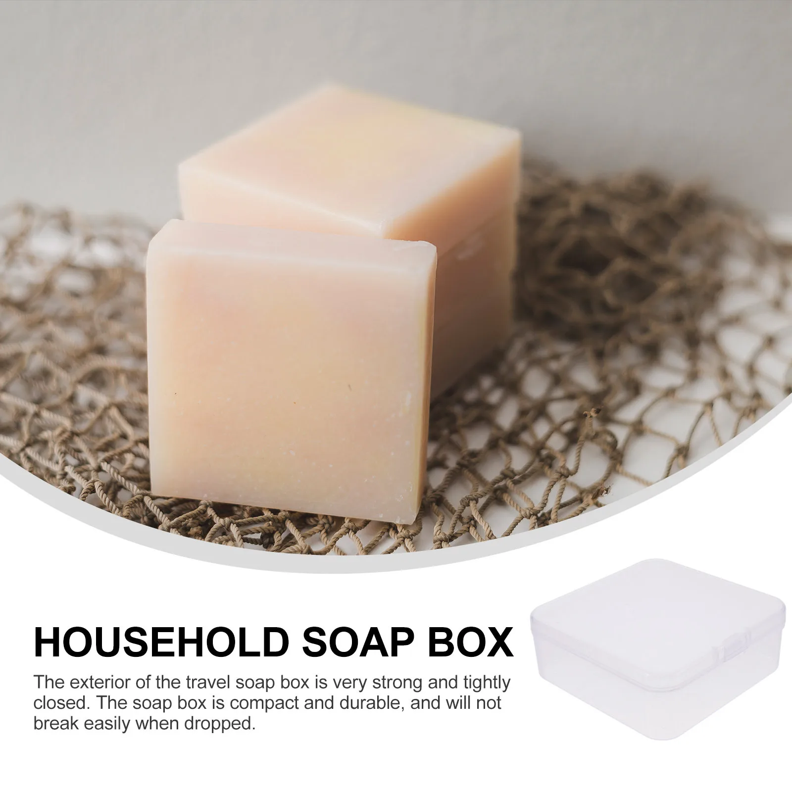 

10Pcs Square Soap Storage Box Tightly Sealed for Travel and Home Use Decorative Traveling Soap Box Bathroom Supplies