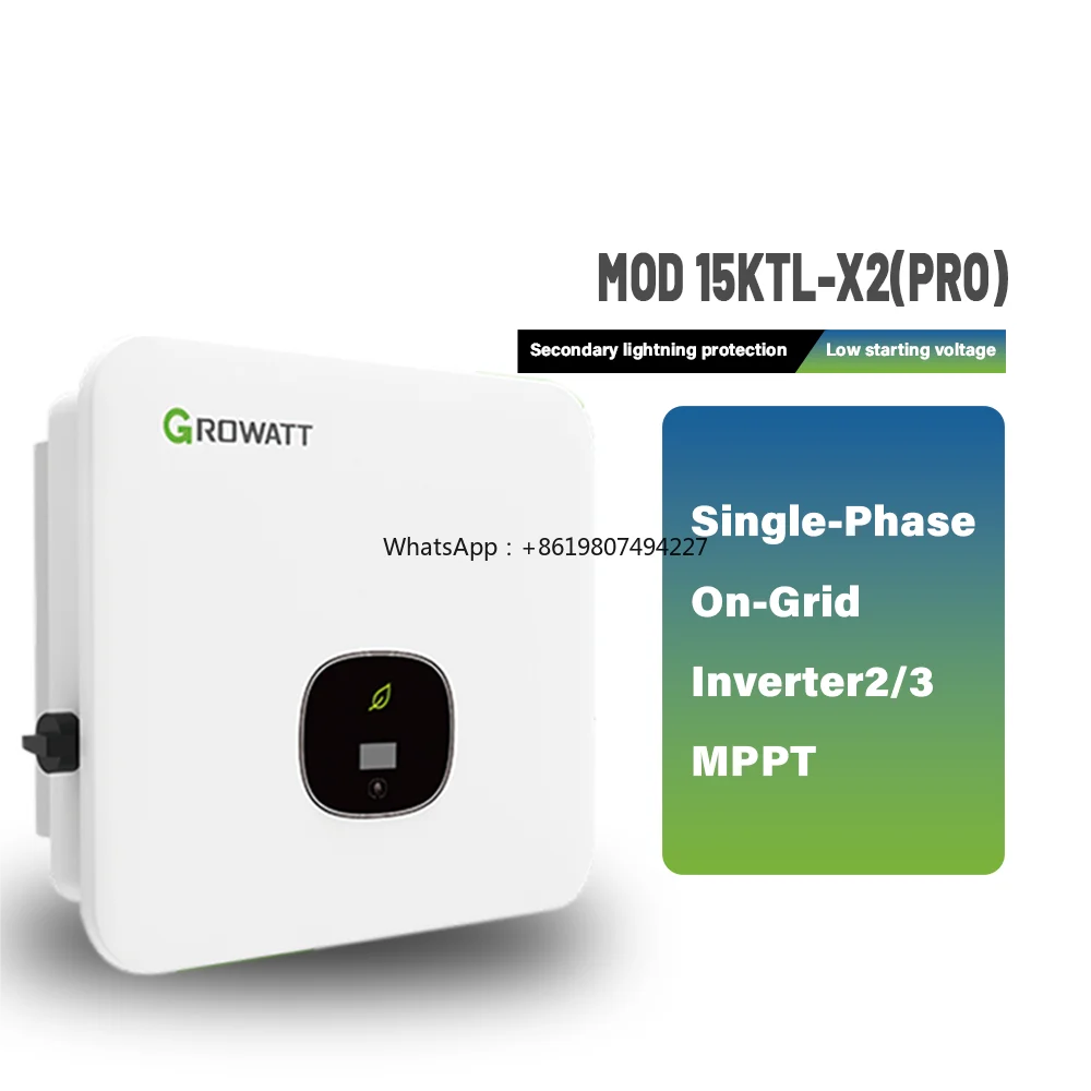 

15KW On-Grid Solar Inverter MOD 15KTL3-X2 PRO 10000W 15000W 3-Phase AC to AC Inverter with IP65 Protection