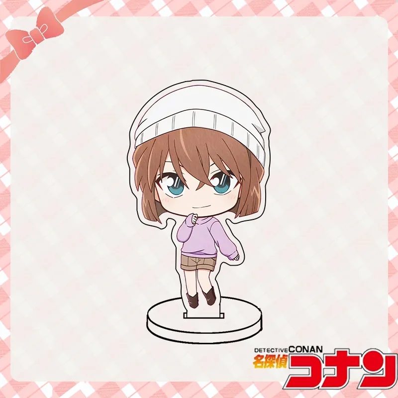 Detetive Conan Q Versão Acrílico Suporte Anime Figura Decoração de mesa Presente Tema escolar Modelo colecionável Ornamento de exibição fofo