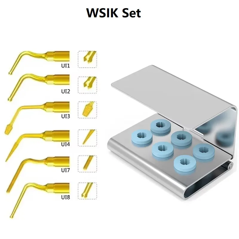 VVDental Piezosurgery Tips Kit Premium Ultraschall-Zahneinsätze mit gehärteter Metallstruktur für Woodpecker Mectron Einheiten Werkzeuge – Detail 12