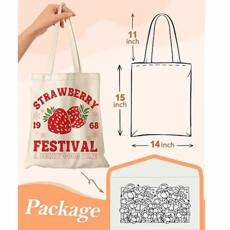 Borsa Tote in tela TW2 con tasca interna per donna, borsa Totes in tessuto di cotone con motivo per lo Shopping