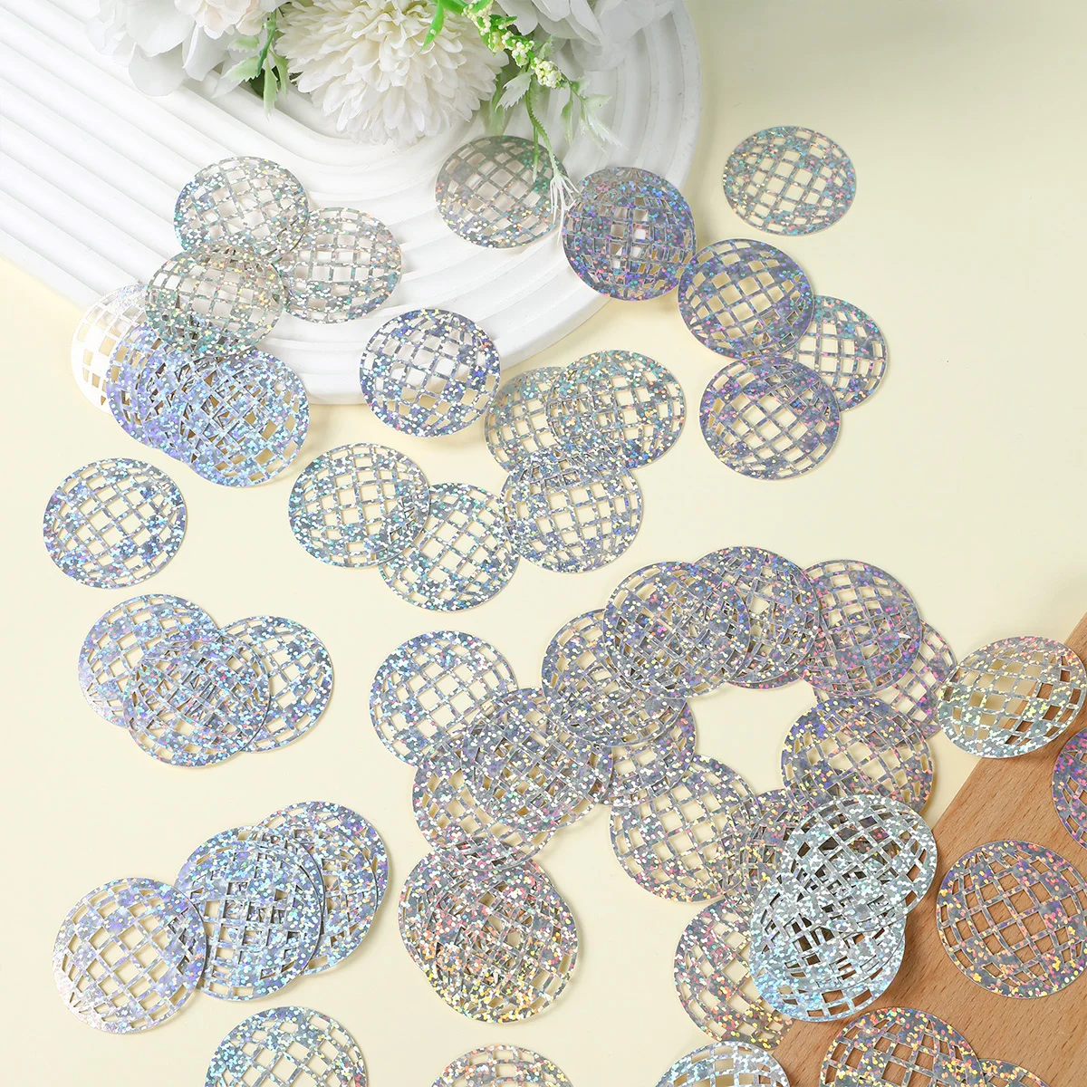 Disco Ball Decoration Confetti Happy 1st Birthday Party Decoration Kids Girls Favors Gifts Wedding Party Baby Shower Supplies