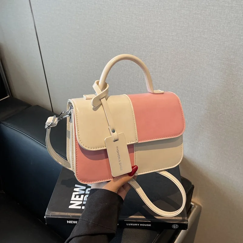 

Сумка через плечо с цветными блоками 2025 года, нишевая сумка через плечо для женщин, роскошная мини-сумка, универсальная сумка «день-ночь», модная сумка на ремне ​