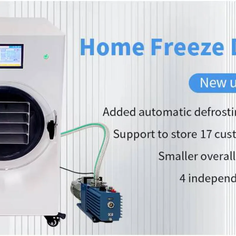 Mini, Small, Large Food, Vegetable, Fruit Vacuum Freeze-Drying Machine Equipment For Home And Laboratory Use