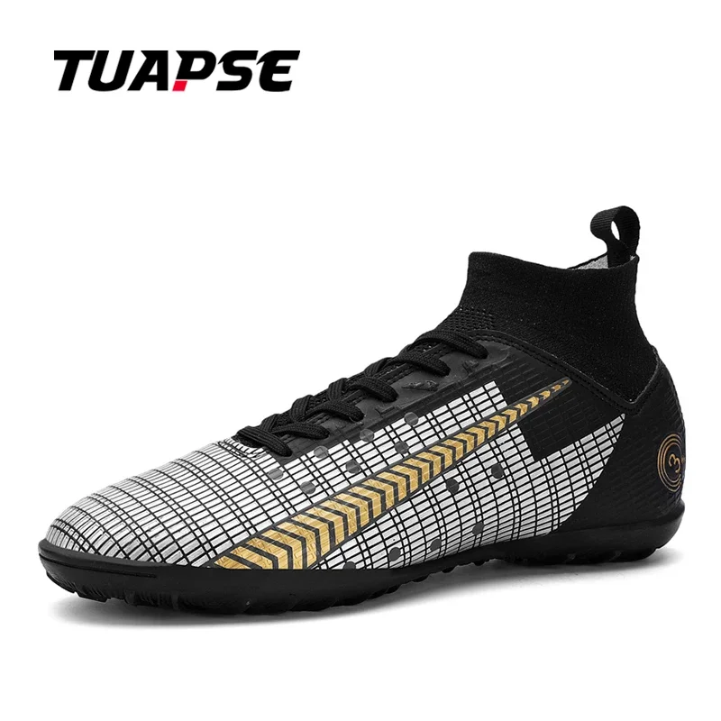 TUAPSE Men's Soccer Shoes TF Comfortable Breathable Trend Anti-Skid Cushioning Training Youth Adult Professional Size 31-48