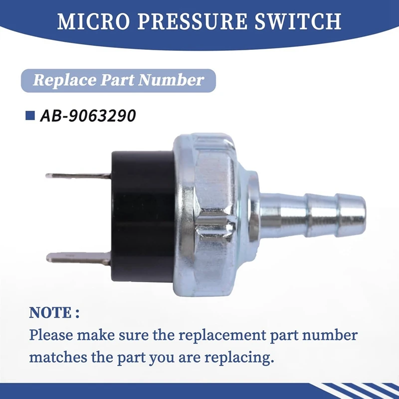 Air Compressor Mini Pressure Switch AB-9063290 For D55146 D55167 D55168 D55146-CA D55167-CA D55168-CA 180-225PSI