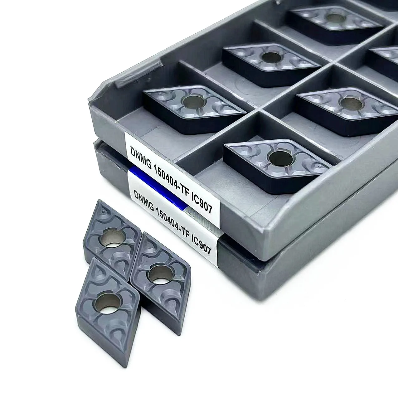 10 قطعة أداة القطع الخارجية DNMG150404 TF IC907 IC908 DNMG150408 TF IC907 IC908 تحول أداة DNMG 150404 150408 TF IC907 IC908