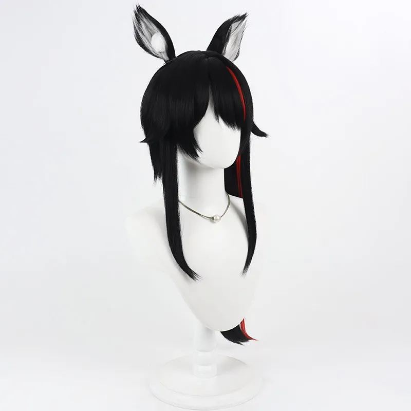 Virtual YouTube Vtuber Okami Mio Cosplay Wig Halloween Carnival Party Props Synthetic Hair Heat Resistant Fiber + Wig Cap