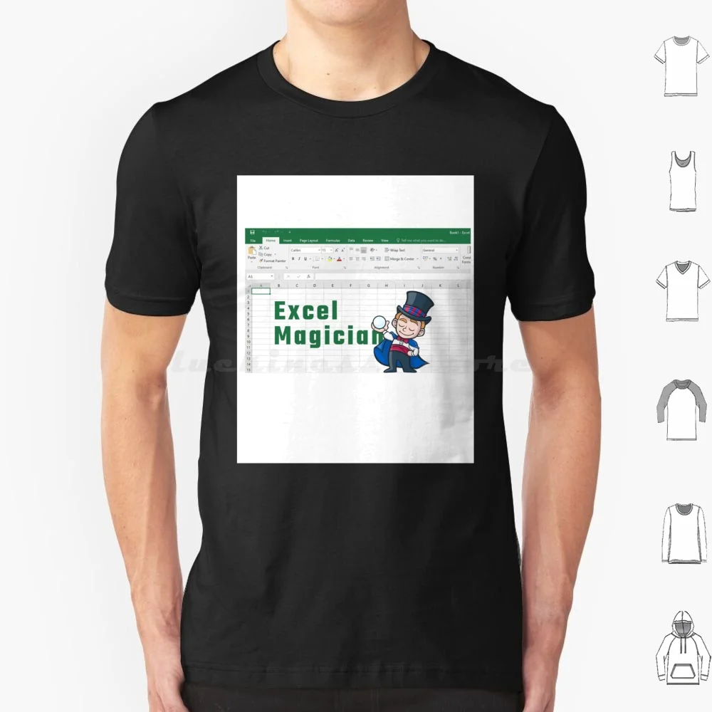 Excel Power User T Shirt Cotton Men Women DIY Print Excel Spreadsheet Office Microsoft Nerd Data Accounting Geek Spreadsheets