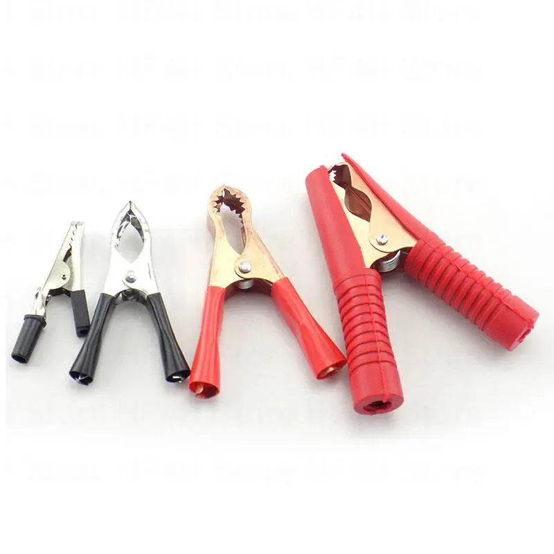 5A/30A/50A/100A Electrical Alligator Clips car Battery Clamps Car Test Probe Crocodile Clip Connector Electrical DIY Tools B4