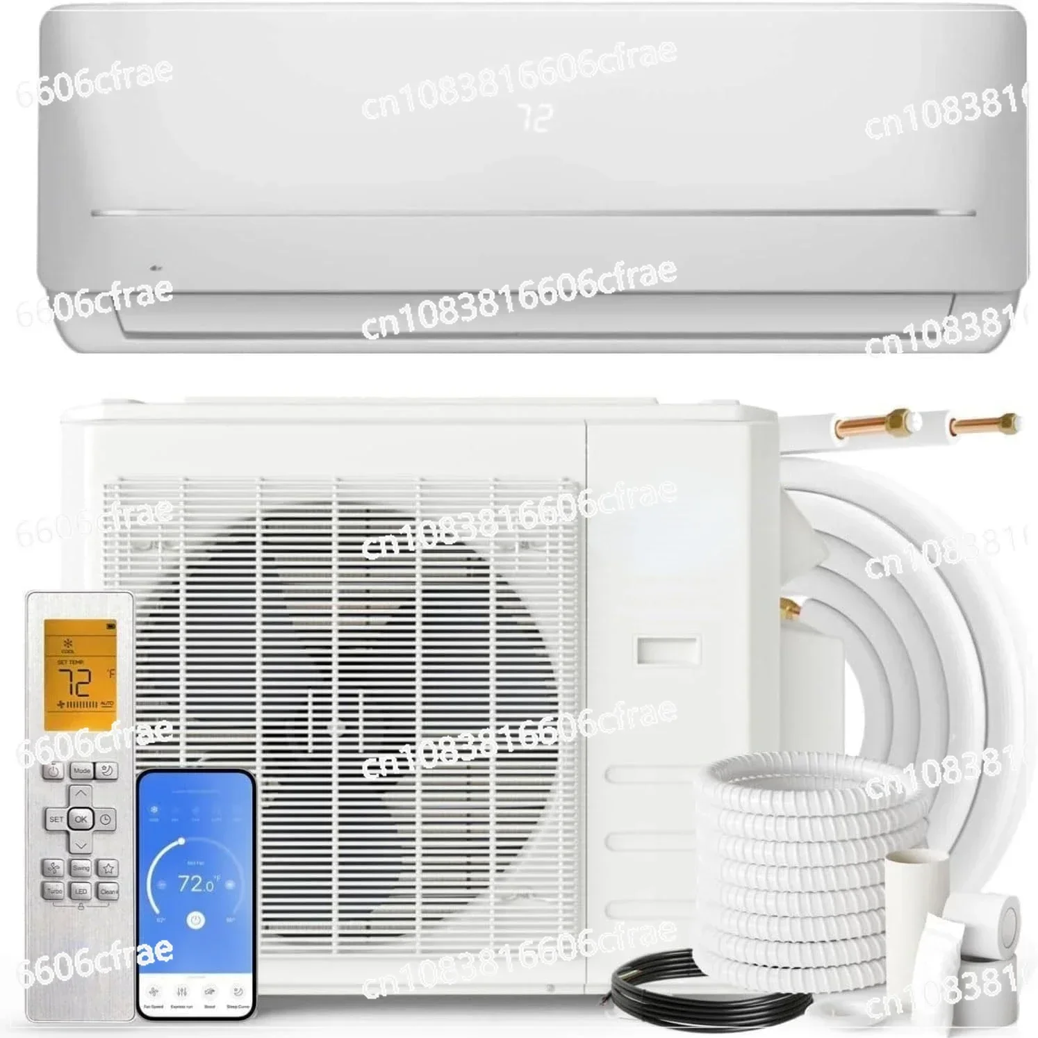 Mini Split Air Conditioner and Heater,Wall Mount Ductless Inverter Heat Pump System