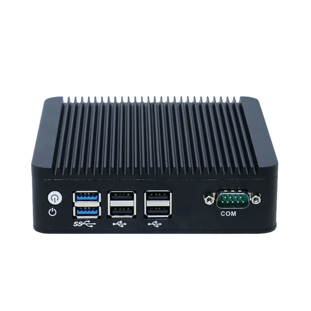 2 HDMI ports, Int  J3160, fanless industrial mini computer with serial port