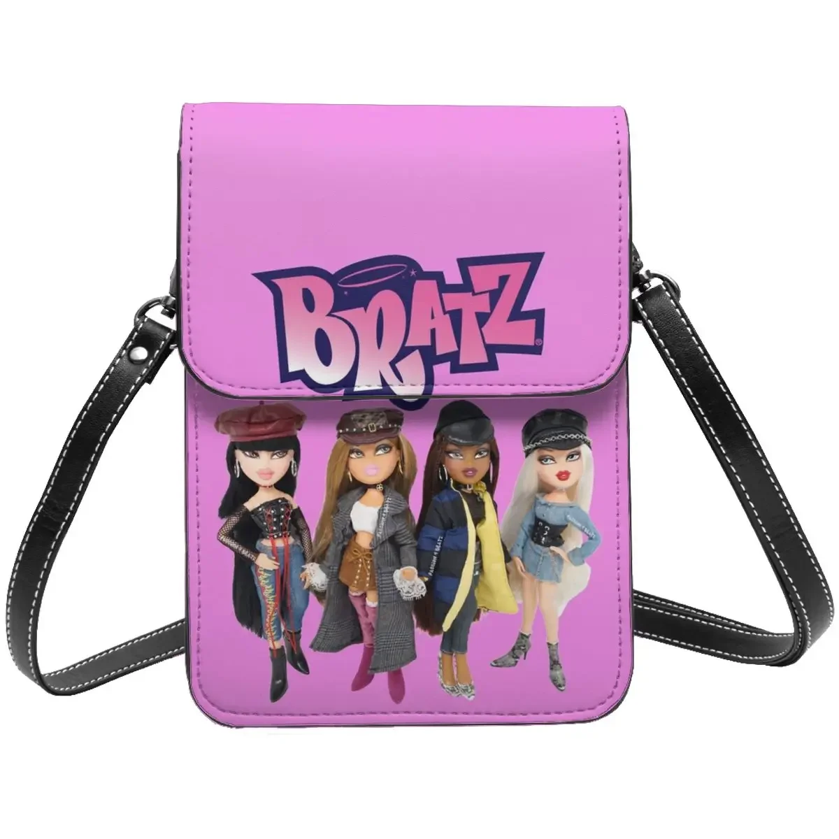 Bratz Zitate Iman Umhängetasche Bratz Welt Zitat Geschenk Retro Handy tasche Leder Reise Studenten taschen