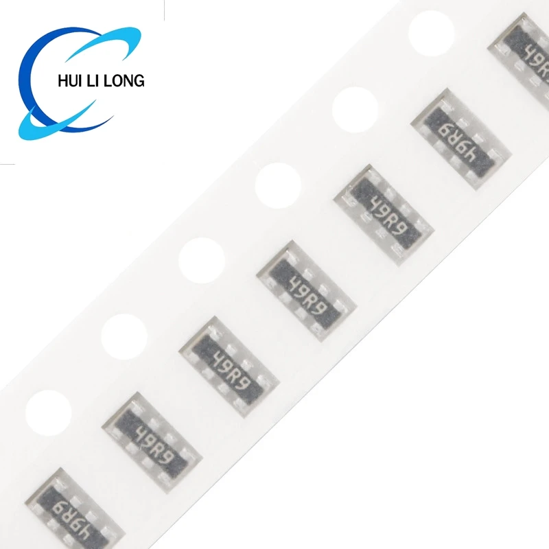 100PCS 1206 0603*4 Network Resistor 1% 1/16W 10 20 22 30 33 36 39 47 49.9 51 56 68 75 82 100 120 150 180 1K 10K 51K 100K 1M ohm