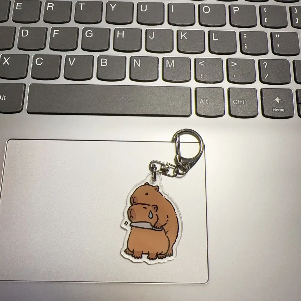 Gifts Kapibala Capybara Keyrings Acrylic Animal Cute Pendant Keys Accessories