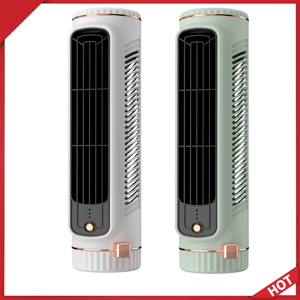 Rechargeable Air Cooler with 3 Speeds Desktop Cooling Fan USB Charging Vertical Horizontal Electric Fan for Bedroom Office Home