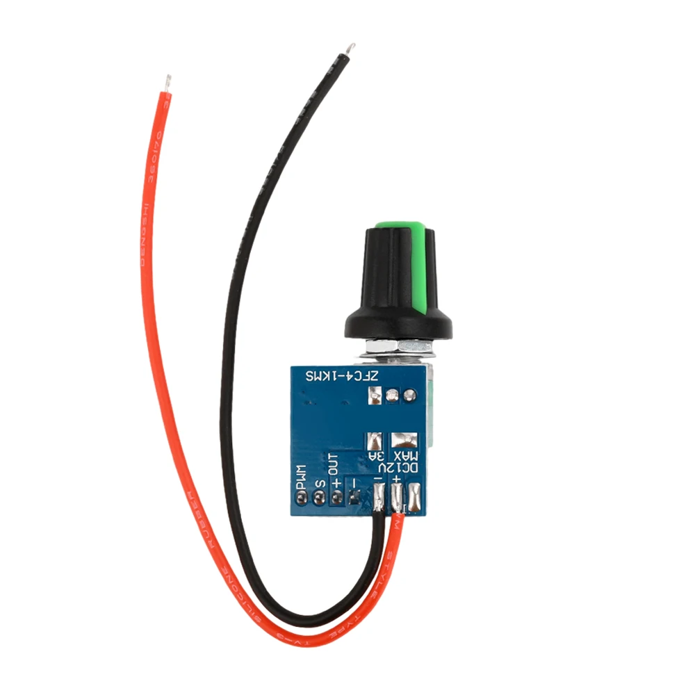 DC5-12V Manual Four-Wire PWM Fan Speed Controller With Knob Switch PC Case Fan CPU Cooler Motor Governor Module