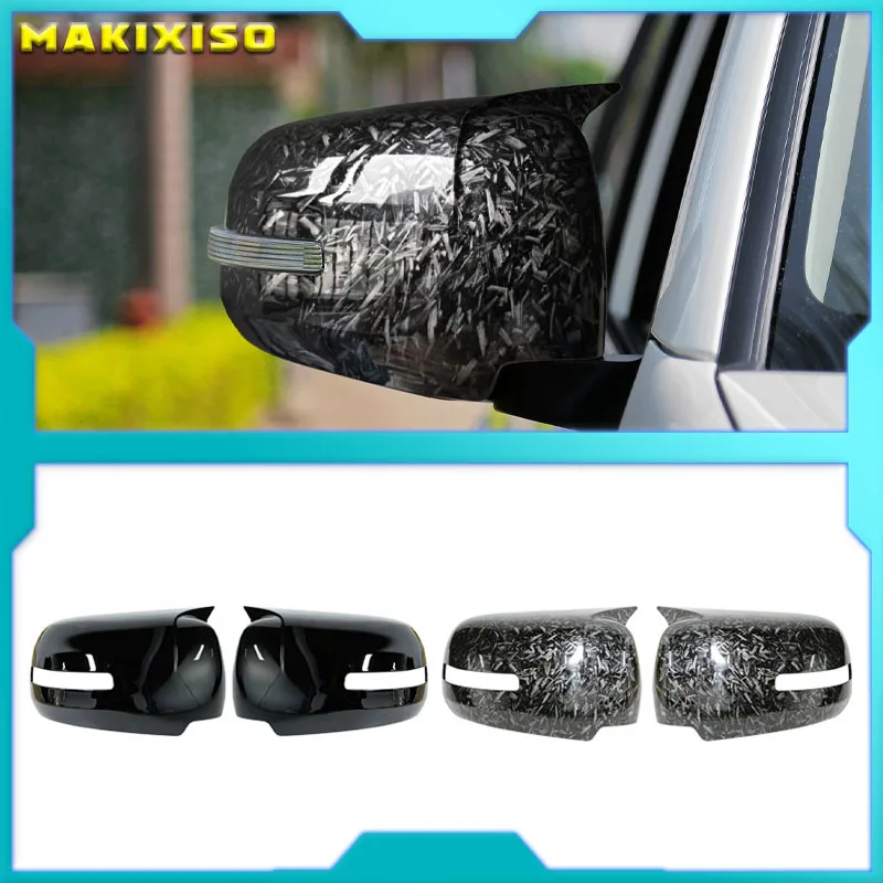 Glossy Black Car Side Rearview Mirror Decorate Cover Trim For Mitsu Pajero Sport 2009-2014 Exterior Accessories