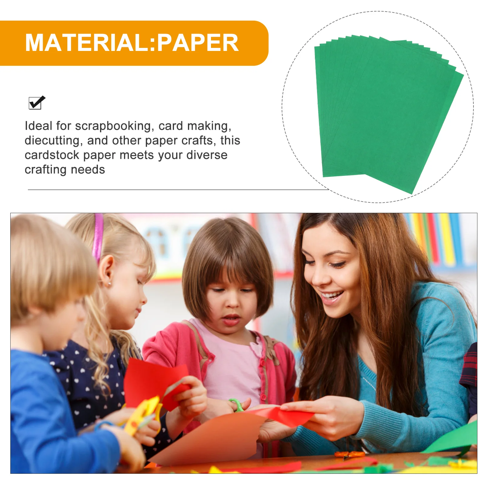 10pcs Green Cardstock Paper A4 Thick Craft Sheets For Diy Scrapbooking Card Making Birthday Holiday Decor School Projects