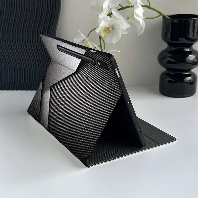 Capa para tablet com ilustração metálica para Samsung Galaxy Tab S7 S8 S9 S10 FE Plus Lite 11 12,4 13,1 polegadas