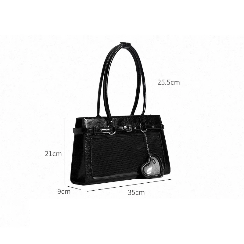 Ita-Tasche mit transparentem Sichtfenster, japanische Lolita-Mädchen-Umhängetasche, Handtasche mit großer Kapazität, süße Anime-Tragetasche – Detail 1