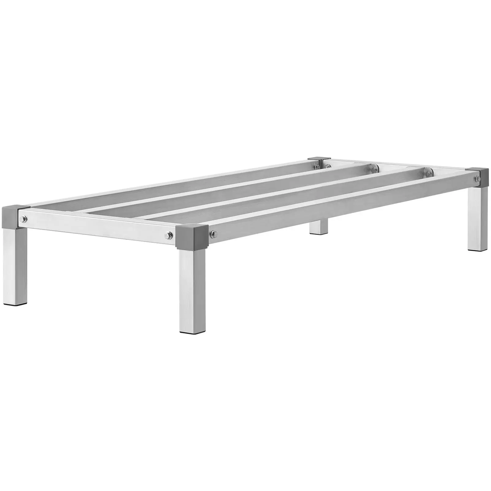 Aluminum Dunnage Rack, 48' X 20' Commercial Food Floor Rack, 8' Off the Floor, 1000 Lbs Capacity All-Welded Aluminum Storage