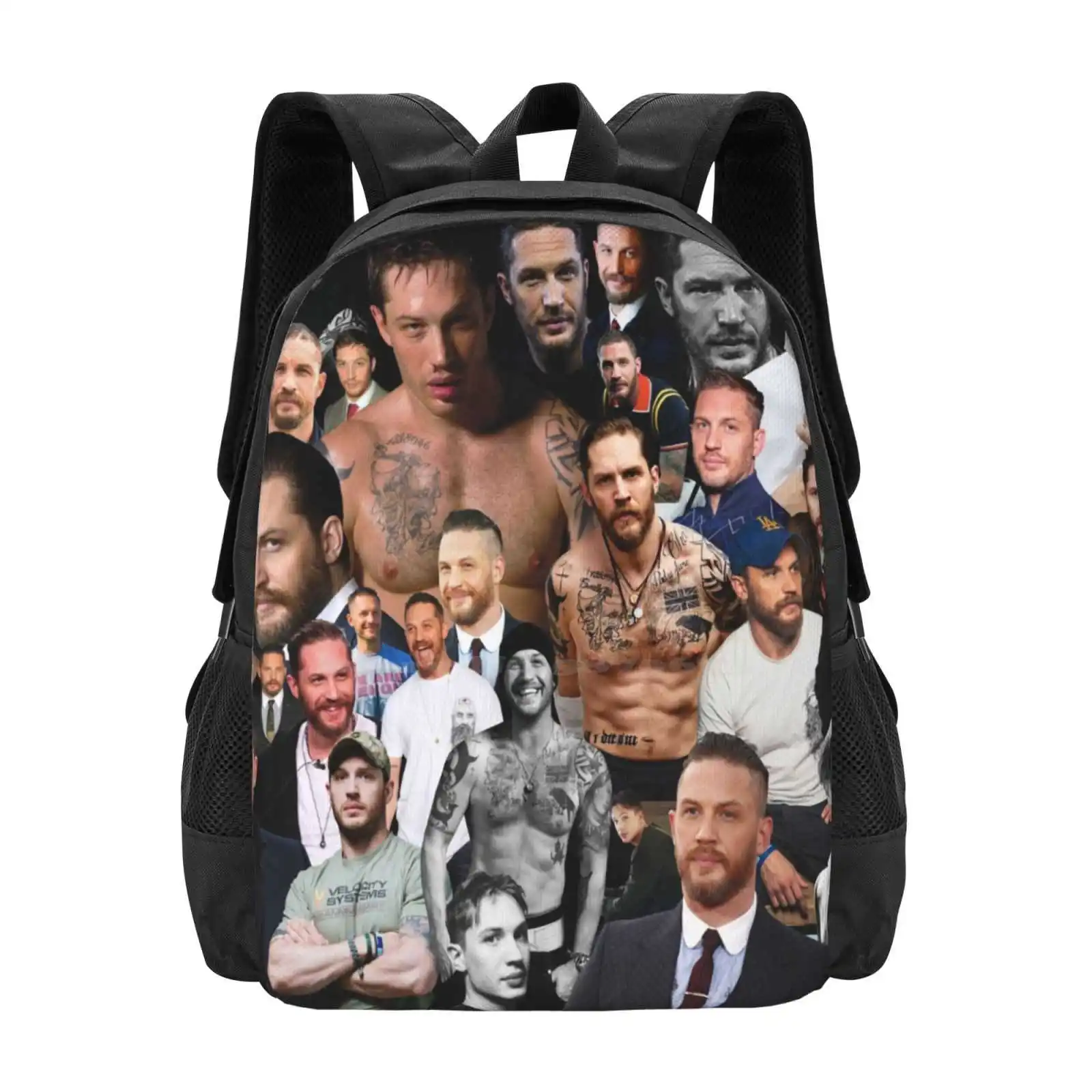 Tom Hardy School Bag Big Capacity Backpack Laptop Tom Hardy Eddie Brock Warrior