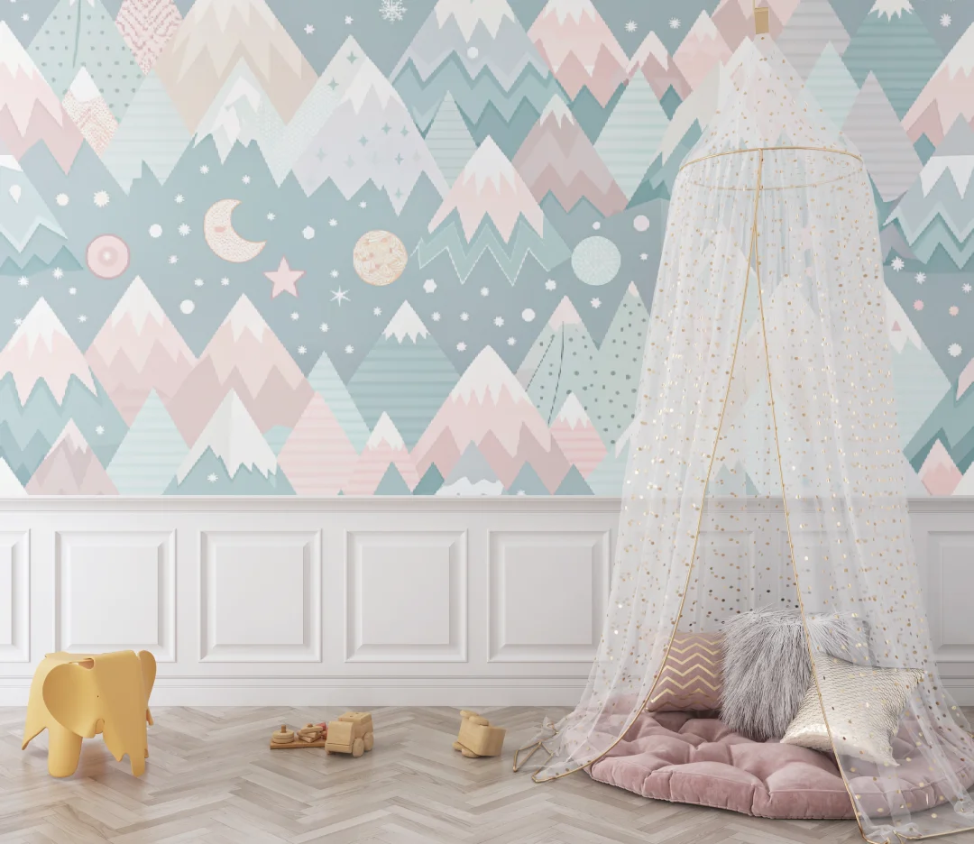 Custom size wallpaper cartoon astronaut space rocket planet children's room background wall decoration hot air balloon 3D mural