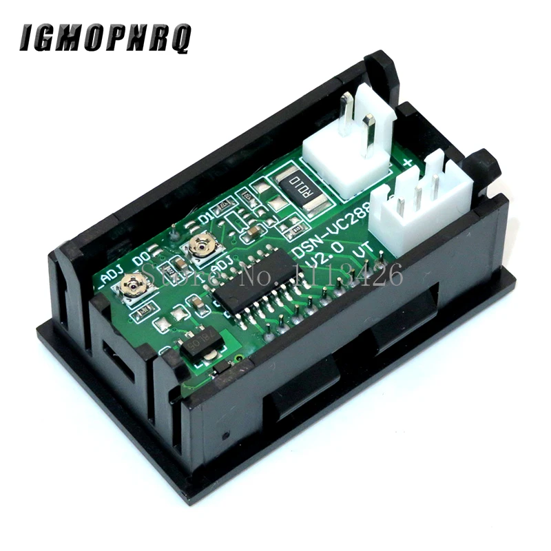 DC 0-100V 1A 10A 50A 100A Digital Voltmeter Ammeter Dual Display Voltage Detector Current Meter Panel Amp Volt Gauge 0.28\