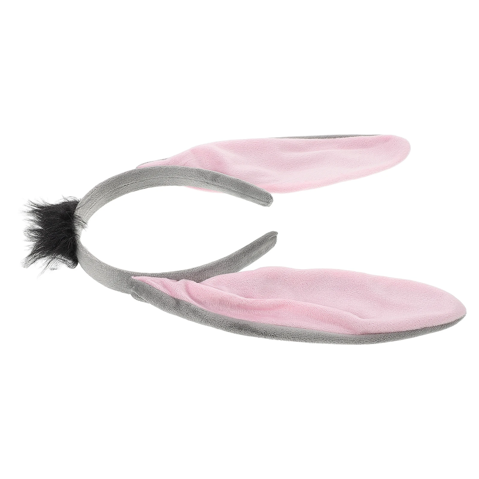 

Animal Hairband Headpiece Grey Donkey Ears Adult Cute Performance Costume Masquerade Party Supply Lightweight Comfortable