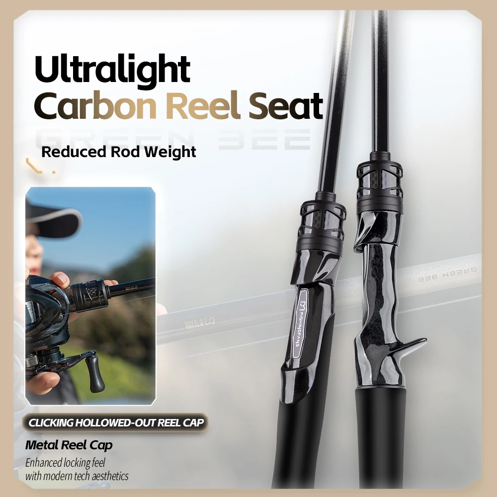 FISHINGFANS GREENBEE T1100 Carbon Blank 7KG Big Power LS Light Guide L ML M 6'6 7' 7'6 8' 8'6 5-18g 7-35g Bass Meeresangelrute – Detail 7