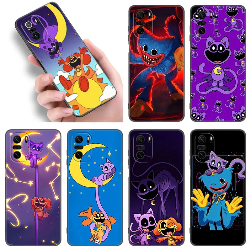 CatNap P-Poppies P-Playtimes Black Silicone Phone Case For Xiaomi 11 Lite 10T 11T 13T 14 Pro POCO M3 M4 M6 X3 NFC X4 X5 Pro F5