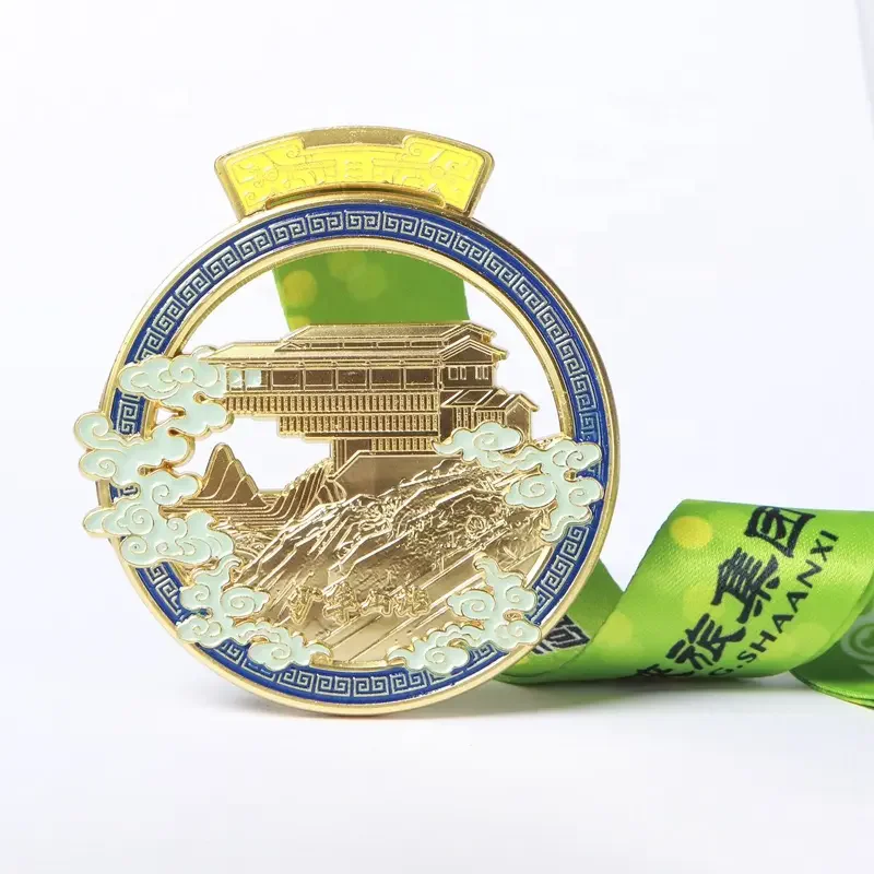 Manufacturer Custom Gold Marathon Medals Silver Running Sports Award Copper Metal Medal Bronze Track and Field Medal