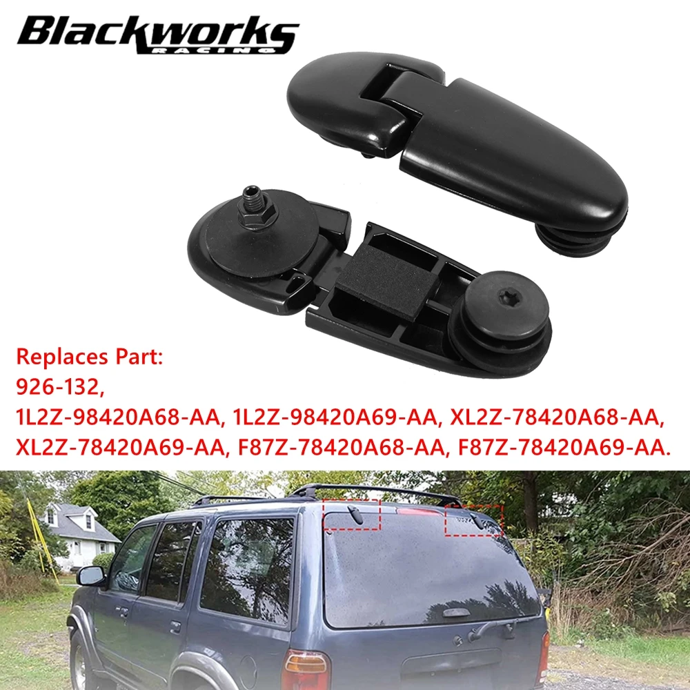 Right & Left Liftgate Rear Window Hinge Set 926-132 For Ford Explorer 98-01, Mercury Mountaineer 98-01 Replace 1L2Z-98420A68-AA 