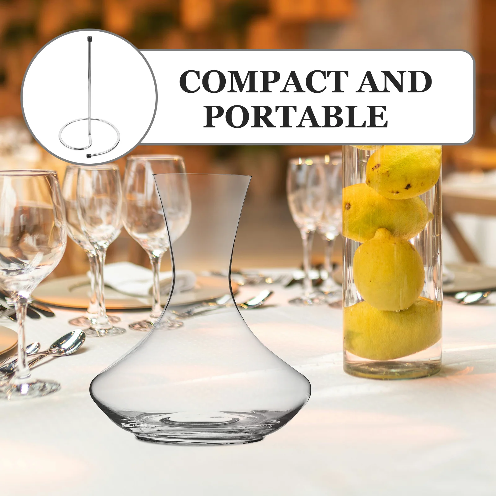 

Wine Decanter Drying Rack Corrosion Resistant Space Saving Countertop Holder For Glass Carafe Spirits Bottle Stand For