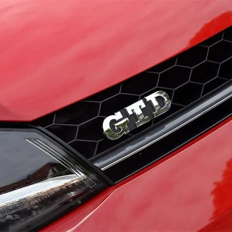 

3D-металлическая эмблема в стиле GTD — для заднего багажника и передней решетки, совместимая с некоторыми моделями VW Polo/Golf MK4-MK7, автоаксессуары