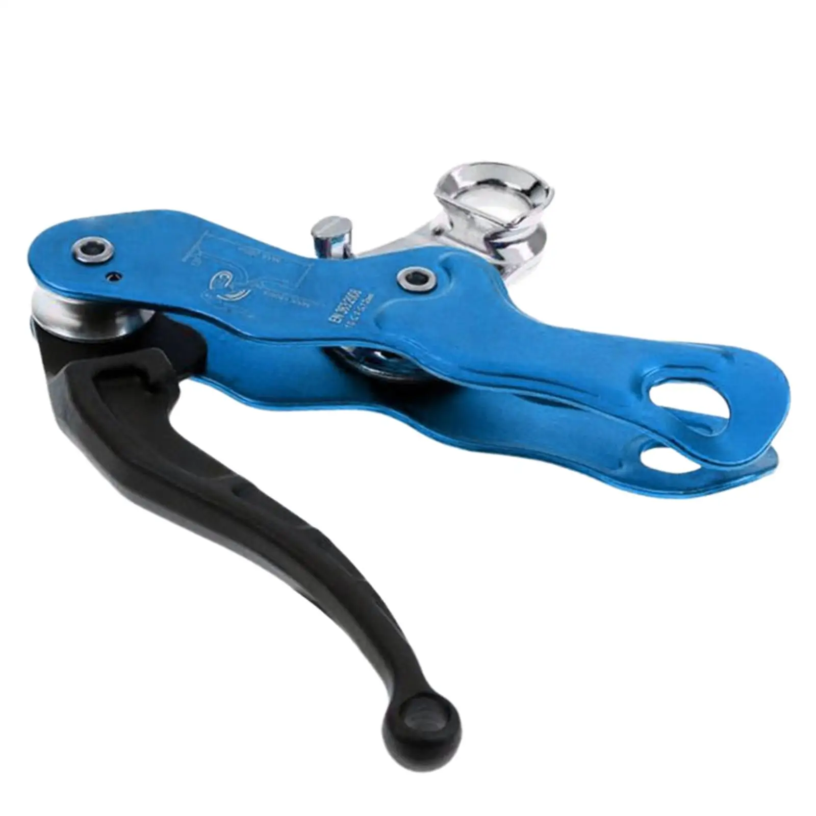 Climbing Descender, Self Locking Self Braking Belay Rappelling Gear Descender Rope Stopper Accessory for Tree Caving