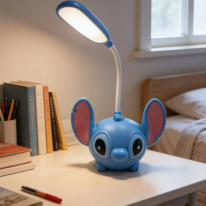 ! Nachtlicht, Anime-Cartoon-Schreibtischlampe, faltbarer Bleistiftspitzer, Augenschutz-Schreibtischlampe, USB-Aufladung, Weihnachtsgeschenk für Kinder